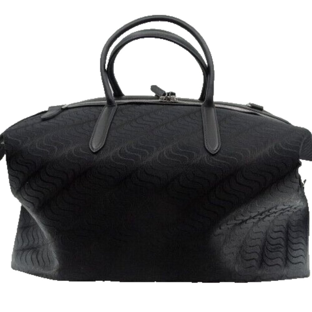 Nearly New! Smythson of Bond Street Fabric "S" Pattern Travel Bag, 17"x 14"x 8"